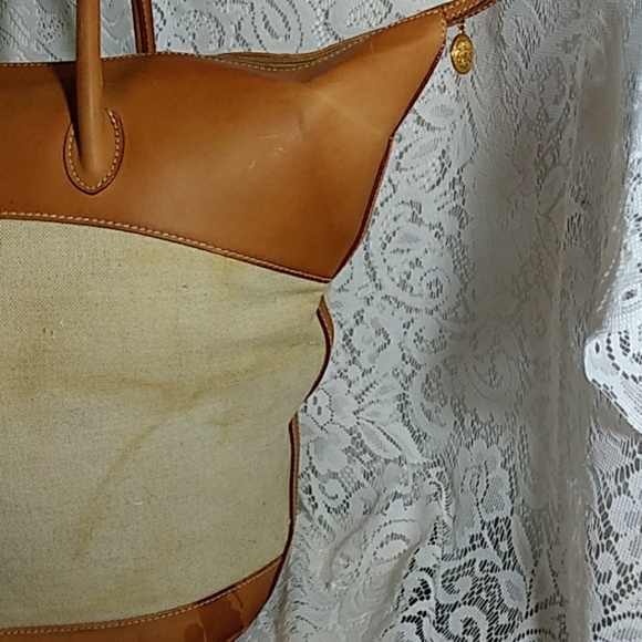 VINTAGE GUCCI Canvas & leather Bag - Picture 3 of 8